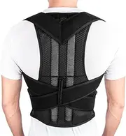 S-5XL Plus Size Back Posture Corrector Fully Back Support Brace Shoulder Straightener Improves Posture And Lumbar Support For Upper And Lower Back Pain Relief(XXXXL-arge)
