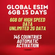 [eSIM] Global Travel eSIM 145 countries | 15 days 6GB highspeed 4G, Unlimited 2G