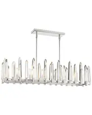 Crystorama Watson 6 Light Polished Nickel Linear Chandelier