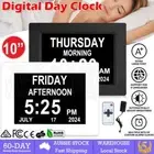 10 inch LED Digital Day Clock Calendar Dementia Date Week Month Year Time Wall