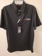 NWT Travis Matthew Mulligan Black Toyota Mobility Polo Size Medium 111092