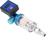 Tihebeyan Stainless Steel 1/4in Thread Digital Air Regulator, Digital Air Pressure Meter, for Compressed Systems Home Other Pneumatic Tools Other Pneumatic Tools