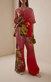 [ALÉMAIS] Inez Ombré Linen Wide-Leg Pants