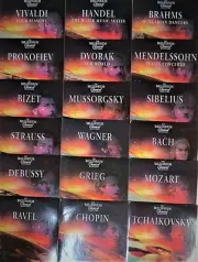 MILLENNIUM CLASSICAL MASTERS 18 CDS,New! Choplin,Ravel,Mozart,Bach,,Wagner,