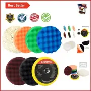 Versatile 7-Inch Buffing Pad Kit - Ideal for Polishing and Waxing Auto Finishes