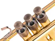 Bach Trumpet Trim Kit. KGUBrass. MEDIUM Caps. Antique Bronze Lacquer