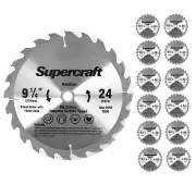 (12 Pack) Supercraft PT23524 Circular Saw Blade TCT 235mm/9-1/4in x 24 Teeth