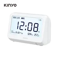 在飛比找誠品線上優惠-KINYO迷你萬年曆LCD電子鐘/ TD-396