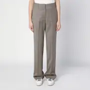 [Golden Goose] Light grey wool trousers with darts 44 IT Brown