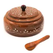 Premium Multi Purpose Pakka Sheesham Wooden Masala & Dry Fruits Box With Spoon