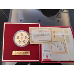 2008 北京奧運 吉祥物 鍍金 紀念幣