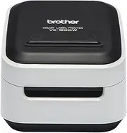 [Brother] VC-500W Label Maker, Full Colour Labeller Photo Printer, Wireless, Desktop, Zink (Zero-Ink) Printing Technology, White