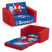 Marvel Spidey & Friends 2-in-1 Flip-Out Kids Cozy Relaxing Sofa Chair to Lounger