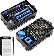 KOMBO-01, 117 in 1 Precision Screwdriver Set, Professional Magnetic Repair Tool Kit with Screw Mat & Anti-Static Brush for All Electronics (Computer, Laptop, PS4, XBOX, iPhone, iPad)