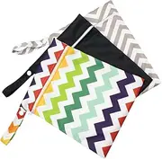 IWOWHERO 3pcs Zipper Diaper Storage Pouch Hanging Bag for Diapers Makeup Travel Organization Durable Reusable Design for Outdoor Use Easy to Carry