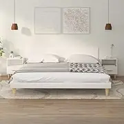 Bedside Cabinets 2 pcs High Gloss White 40x35x47 cm Bedroom Storage