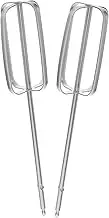 Generic 2 Pcs Stainless Steel Beater Attachments for Electric Hand Mixer Fit Whisk Dough Hooks Efficient Mixing for Baking Eggs Dough Kitchen Accessories