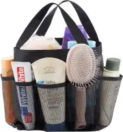 Mesh Shower Caddy Freestanding Portable Shower Tote Bag for College Dorm, Bathro