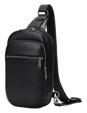 [Samsonite] Classic Leather Sling Bag in Black