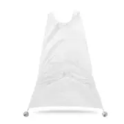 120 x 77cm Man Bathroom Apron Beard Apron Hair Shave Apron for Man Men Facial Bear Barbe Waterproof Polyester Household Cleaning - White
