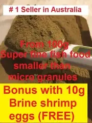 Premium Fry fish Shrimp dust food Brine eggs 10g 50g 100g