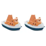2x Dantoy BIOplastic Tuff Tuff Boat Kids 31cm Pool/Bath Play Outdoor Toy 2+
