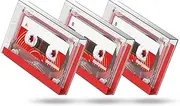 Blank Cassette Audio Tapes, Professional Recording Media 60 minutes Low Noice High Output Audio Cassettes, Suitable for Voice Recorded, Lectures, Seminars, Teaching -3 Pack