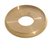 B&P Lamp 7/8" X 7/8" Double Seating Ring, Turned Brass