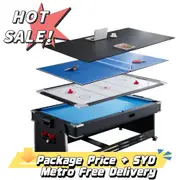 TOPONE 7FT 4-IN-1 Table / Pool Table Package Deal (Delivery + Installation)