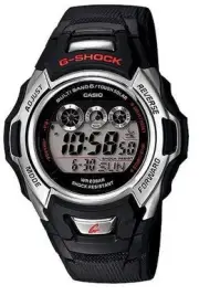 Casio GWM500A-1 GSHOCK Black Resin Chrono Sport Men's Watch