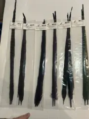 NATURE’S SPIRIT DYED RINGNECK PHEASANT TAIL FEATHERS 6 PACK GUIDE LOT FLY TYING