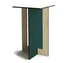 Contemporary Square Wood Side Table for Small Spaces - Inspired by Fibonacci