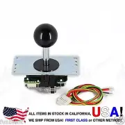 Sanwa Original Japan Arcade Joystick JLF-TP-8YT with Black Ball Top stick mod