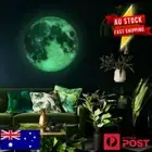 3D FULL Moon Glow In The Dark Wall Sticker Moonlight Decal Luminous Ceiling Home