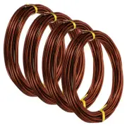 16.4ft Aluminum Wire, 4pcs Jewelry Craft Wire 2mm 12 Gauge Wire, Bronze