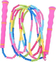 1Pc Beaded Skipping Rope for Outdoor Fitness Jump Rope with Attractive Handle Design for Adults Exercise Tangle Workout Equipment