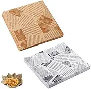 200PCS Greaseproof Non-Stick Baking Paper for Sandwiches Picnics Parties Restaurants - 200 pcs 25x25cm Food Packaging Sheets