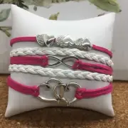 Handmade Braided Multi Layers Vintage Woven Rope Wrap Bangle Bracelets New 4467