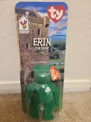 RARE AND RETIRED Ty ERIN The Bear beanie baby (OBO!)