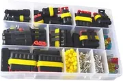 MUCKLILY 240Pcs Plug Set with Fuse Durable Car Electrical Connector Kit for Reliable Wire Connections Automotive and Motorcycle Applications