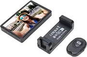 Depisuta Wireless Phone Vlog Selfie Monitor Screen, Magnetic 4K Back Camera Monitor Screen with Bluetooth Remote, Phone Holder Clip, Using Phone Rear Camera for Video Recording