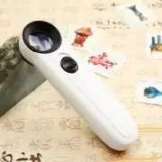40X Magnifying Magnifier Glass Jeweler Eye Jewelry Light Loop&2 LED Loupe O1K3