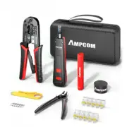 RJ45 Crimping Tool,Network Tool Kit for Cat5e Ethernet Cable RJ45 Crimper Kit