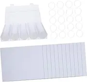 OFFSCH 1 Set Transparent Coin Storage Box Holders Washers with Base Coin Protection Display Case for Collectors Material for Safe Storage and Easy Access