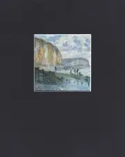 8X10" Matted Print Art Picture Claude Monet: Antibes, Cliffs of Petites Dalles