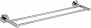 Breikuth Towel Rail Rack Holder Wall Mount 304 Stainless Steel Bathroom Chrome (Type 4: Double Rails 800mm)