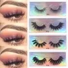Natural Long Lashes Lightweight Wispy Fluffy 3D Mink Hair Cross False Eyelashes