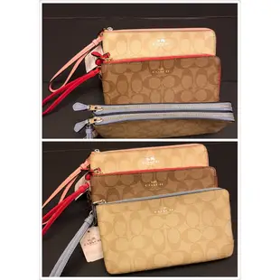 美國Outlet正品】Coach F54057 雙層手拿包 現貨在台 （附購買證明）