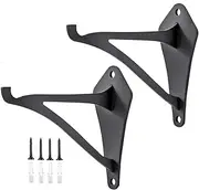 Outdoor Hangers for Plants - Wind Chime Wall Hanger - Wall Mounted Hooks for Planter Solar Light, Set of 2 Decorative Hangable Flower Pot Bracket