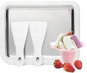 Instant Ice Cream Maker,Small Ice Tray,Homemade Ice Machine,Mini Ice Cream Maker,Mini Freezer Kit Machine,for Making Soft Serve Ice Cream Slushies Frozen Yogurt Sorbet Gelato Rolled Ice Cream
